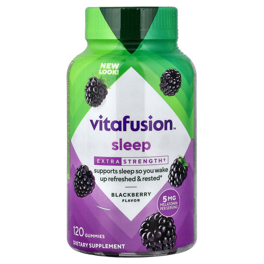 VitaFusion, Sleep Gummies, Blackberry, 120 Gummies (2.5 mg per Gummy)