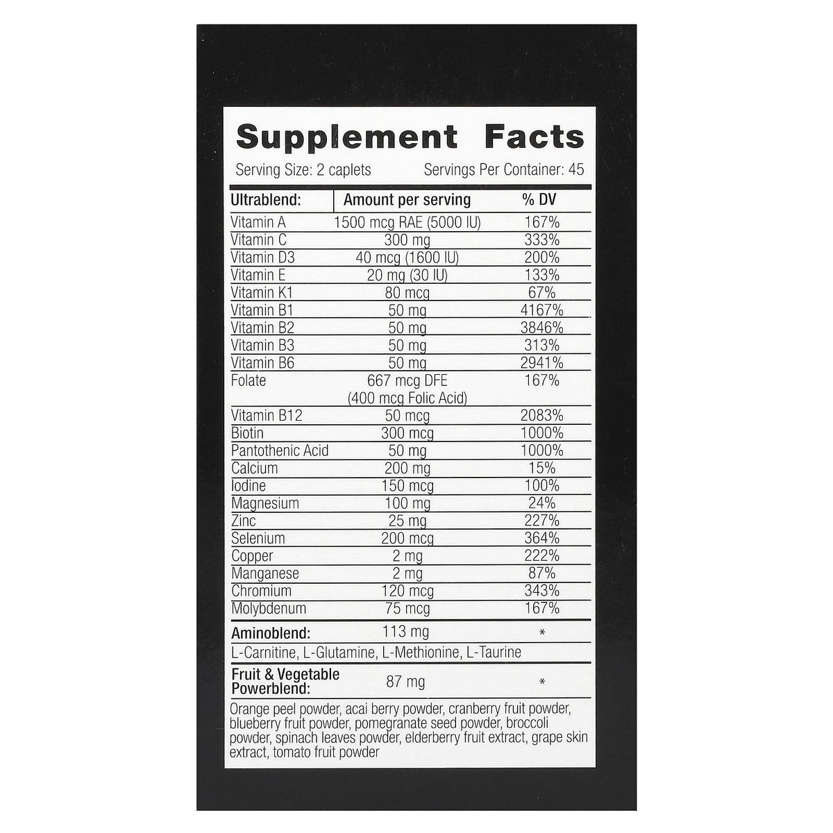 VPLab, Ultra Men’s Sport Multivitamin Formula, 90 Caplets