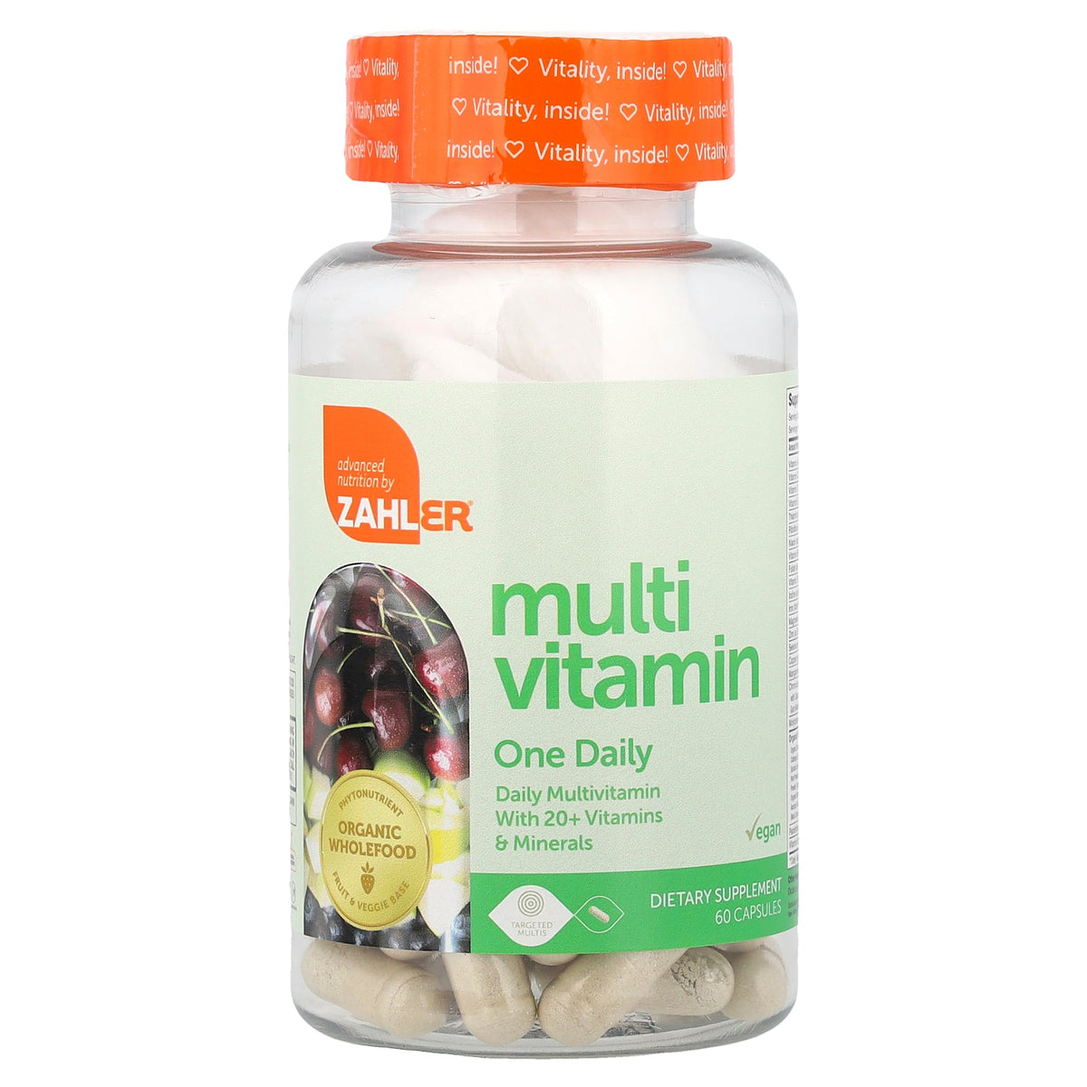 Zahler, Multivitamin, One Daily, 60 Capsules
