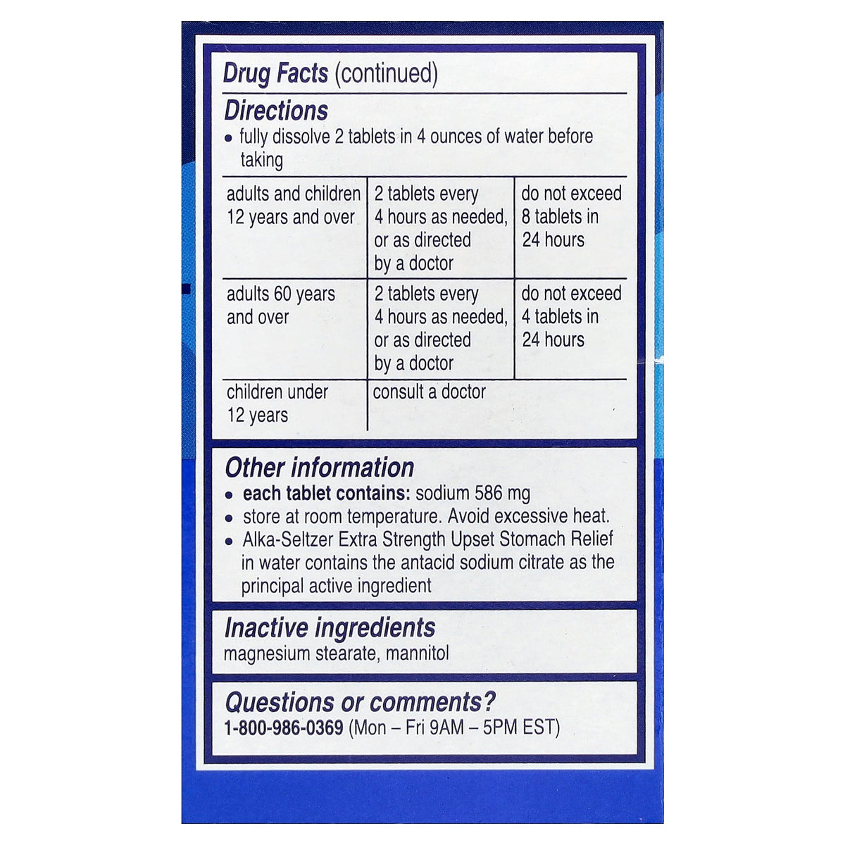 Alka-Seltzer, Upset Stomach Relief, 24 Effervescent Tablets
