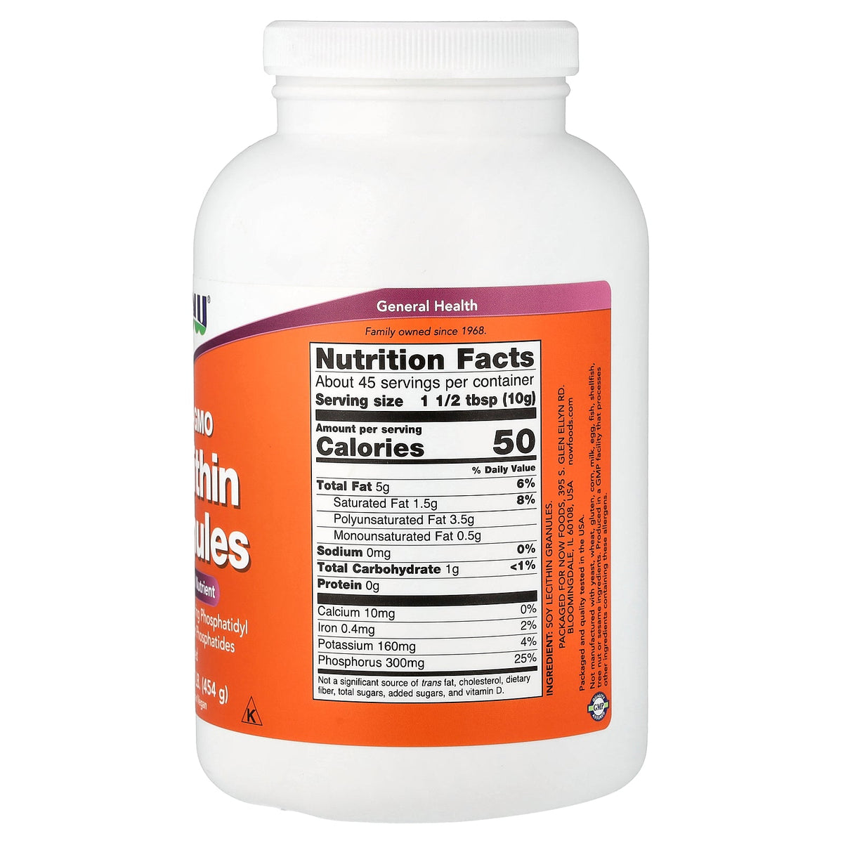 NOW Foods, Lecithin Granules, 1 lb (454 g)