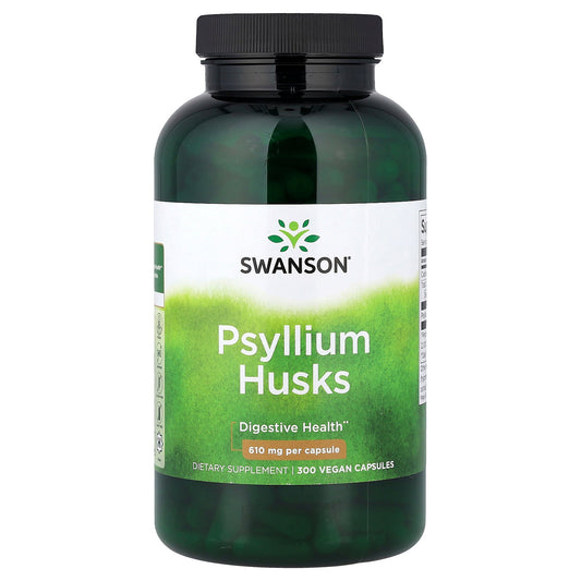 Swanson Vitamins, Psyllium Husks, 610 mg, 300 Vegan Capsules