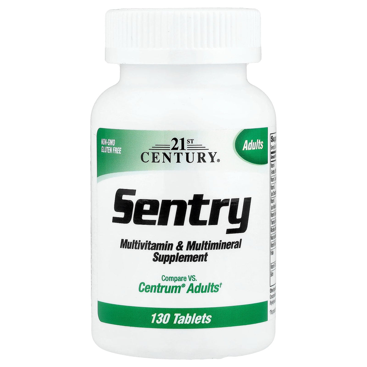21st Century, Sentry, Adults Multivitamin & Multimineral Supplement, 130 Tablets