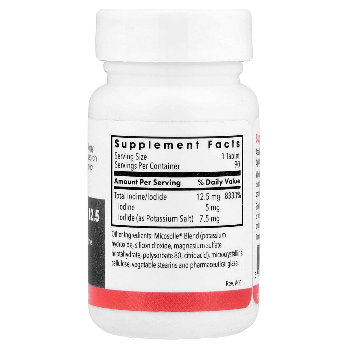 Optimox, Iodoral® IOD 12.5, High Potency Iodine, 90 Scored Tablets