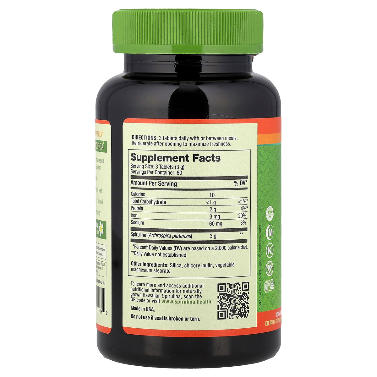 Nutrex Hawaii, Pure Hawaiian Spirulina®, 180 Tablets (1 g per Tablet)