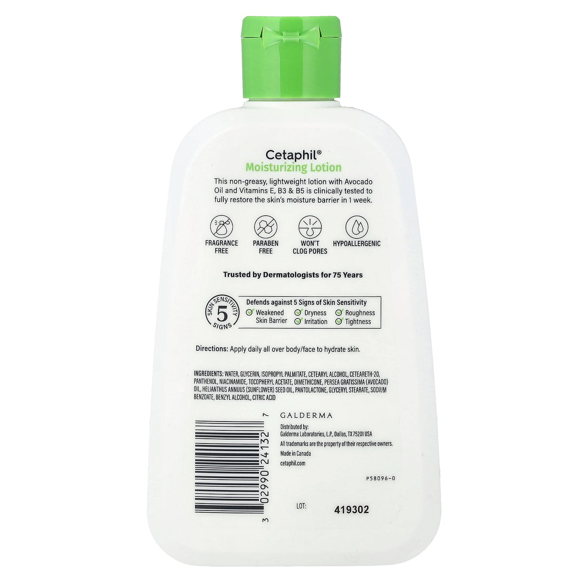 Cetaphil, Moisturizing Lotion, Normal to Dry Skin, Fragrance Free, 8 fl oz (237 ml)