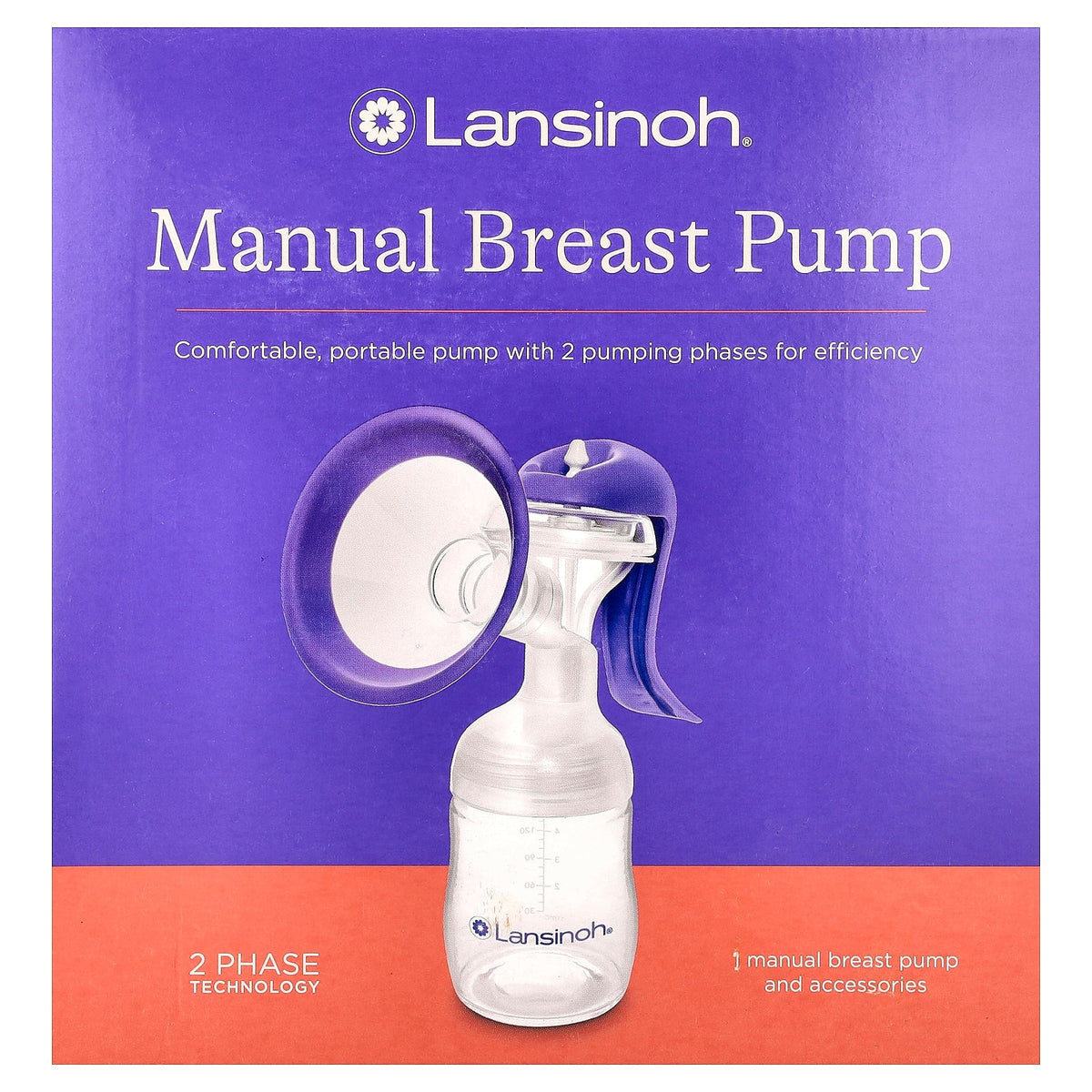 Lansinoh, Manual Breast Pump, 1 Manual Breast Pump and Accessories