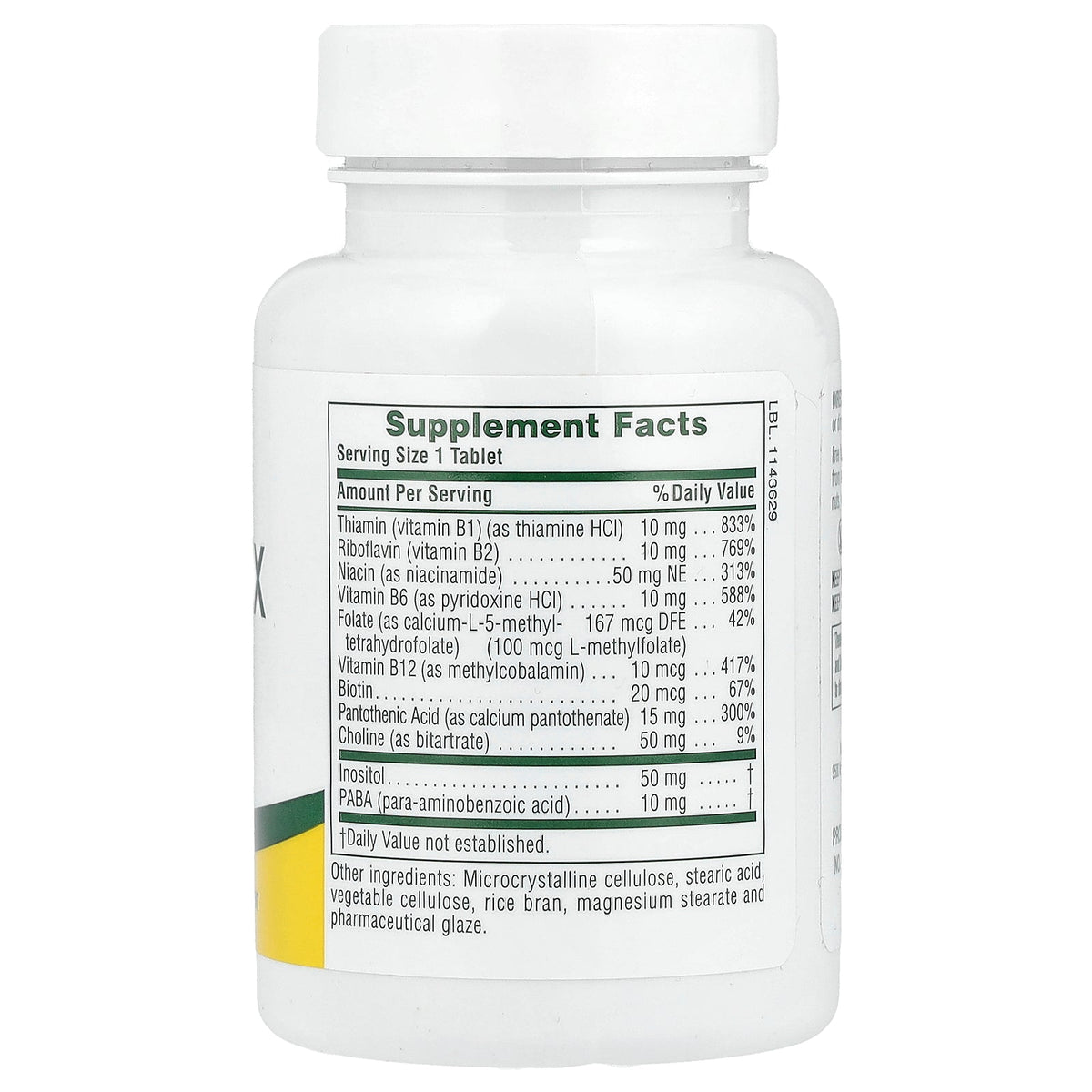 NaturesPlus, B-Complex with Rice Bran, 90 Tablets