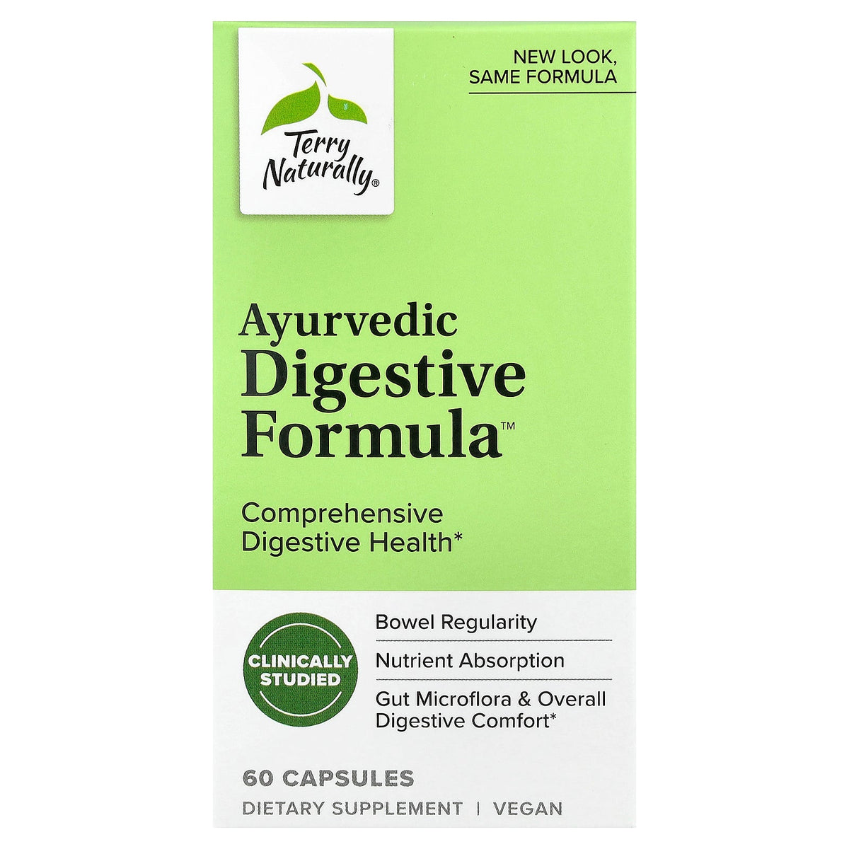 Terry Naturally, Ayurvedic Digestive Formula™, 60 Capsules