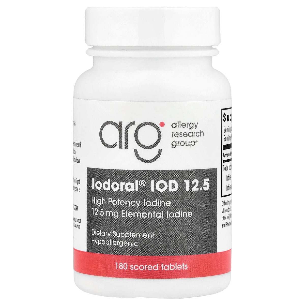 Optimox, Iodoral® IOD 12.5, 12.5 mg, 180 Scored Tablets
