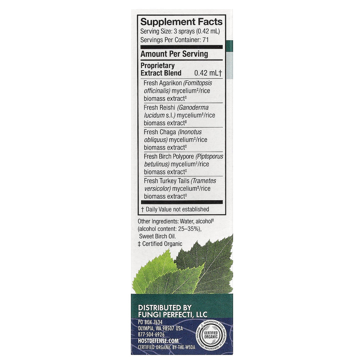 Host Defense, Mushrooms™, MycoShield® Throat Spray, Winter Mist, 1 fl oz (30 ml)