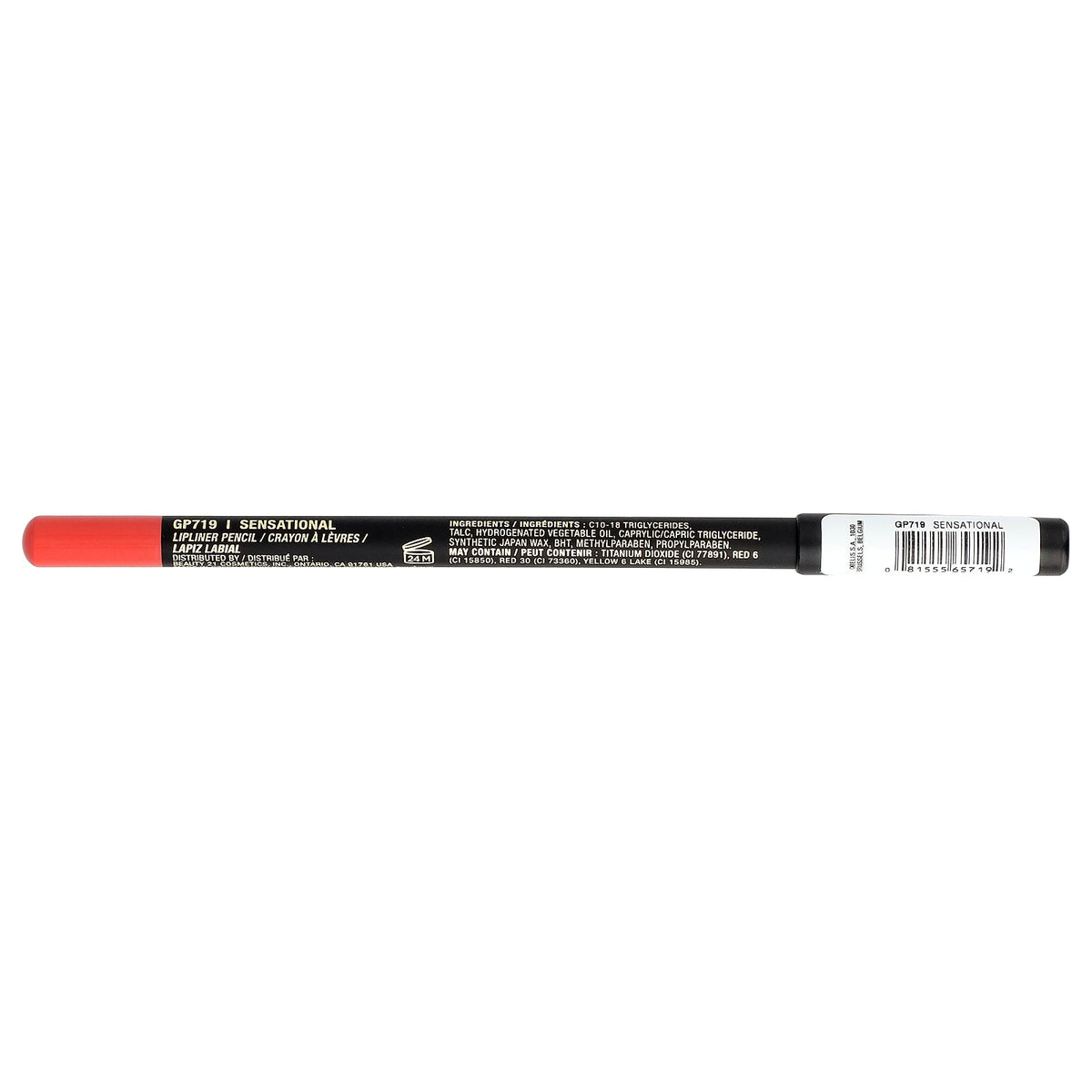 L.A. Girl, Perfect Precision, Lipliner Pencil, GP719 Sensational, 0.05 oz (1.49 g)