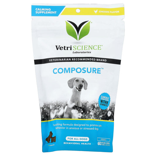 VetriScience, Composure™, For All Dogs, Chicken, 60 Bite-Sized Chews, 6.77 oz (192 g)