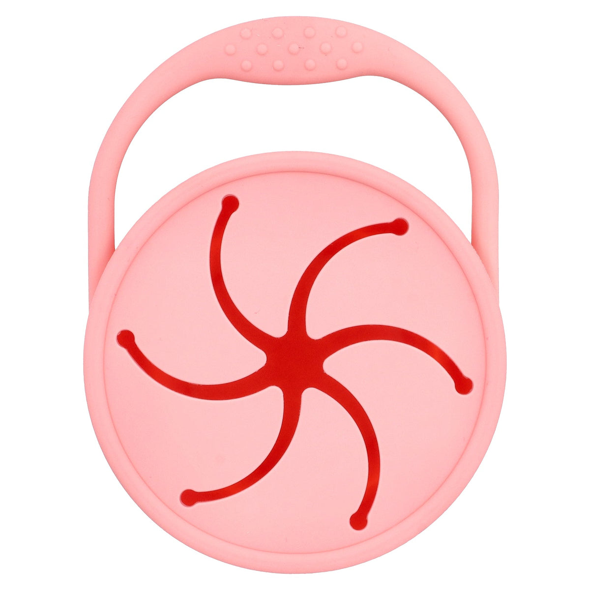 Munchkin, C'est Silicone!™, Snack Catcher With Lid, 6 Months+, Coral, 1 Count
