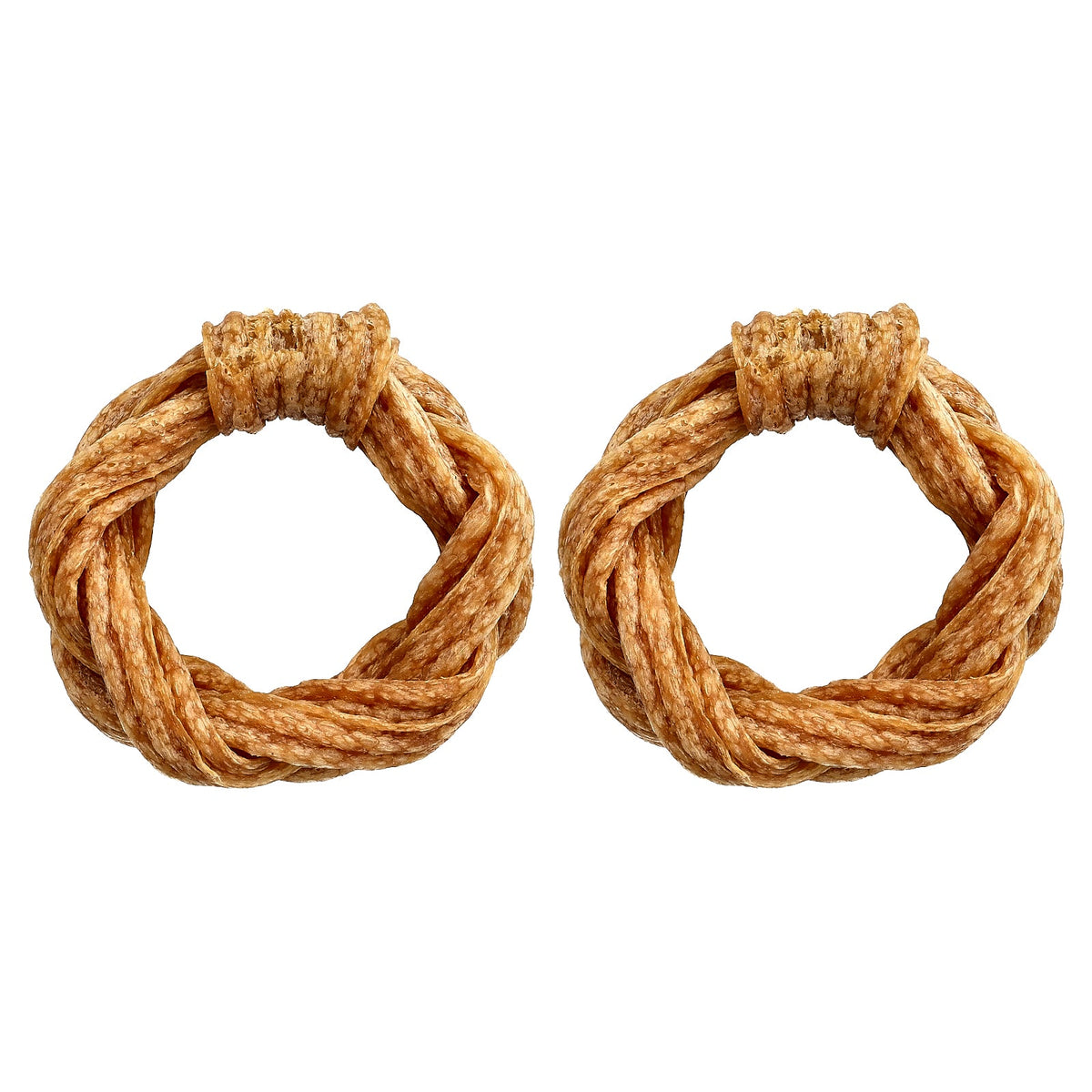 Harvest Moon, Hide Free Puffed, Peanut Butter Braided Rings, For Dogs, 2 Pack, 5.6 oz (160 g)