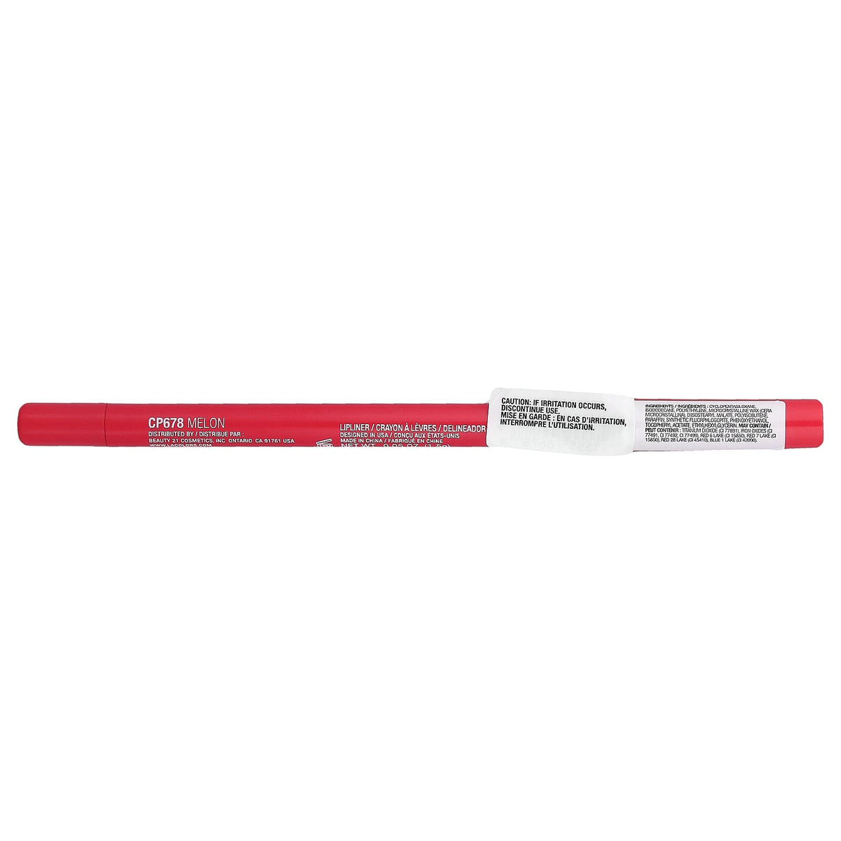 L.A. Colors, Gel Lipliner, CP678 Melon, 0.05 oz (1.5 g)