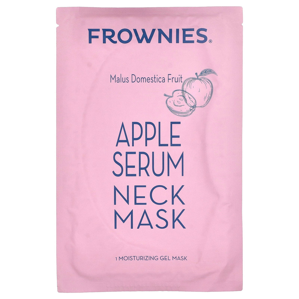 Frownies, Apple Serum Neck Beauty Mask, 1 Gel Mask