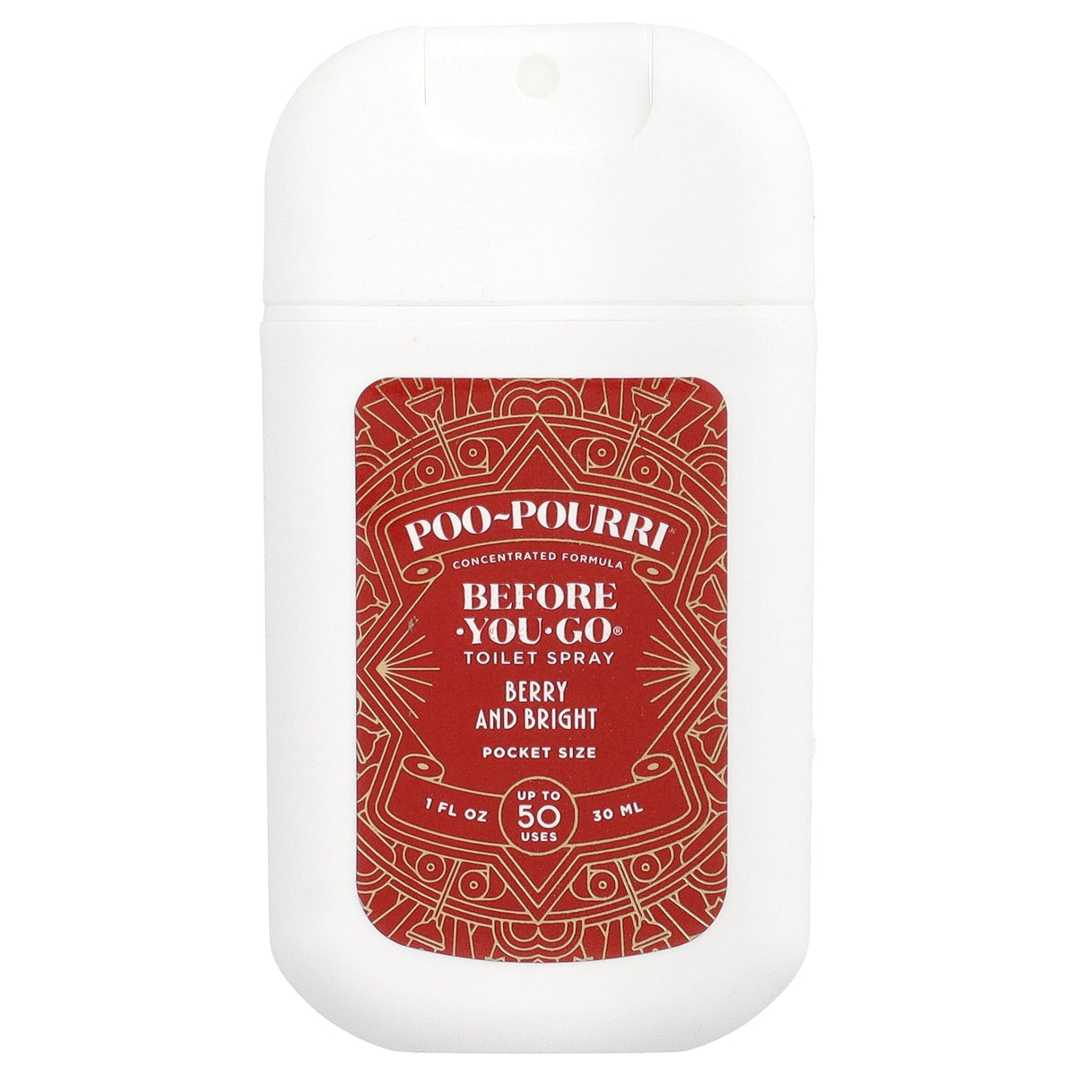 Poo-Pourri, Before-You-Go® Toilet Spray, Pocket Sprayer, Berry and Bright, 1 fl oz (30 ml)
