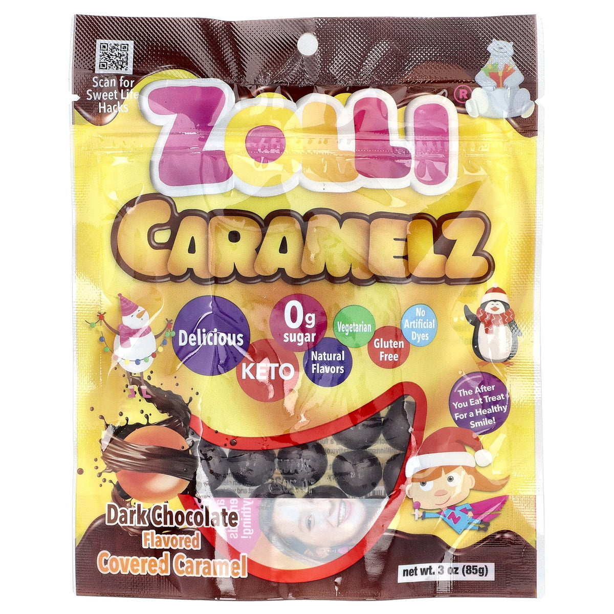 Zollipops, Caramelz, Dark Chocolate, 3 oz (85 g)