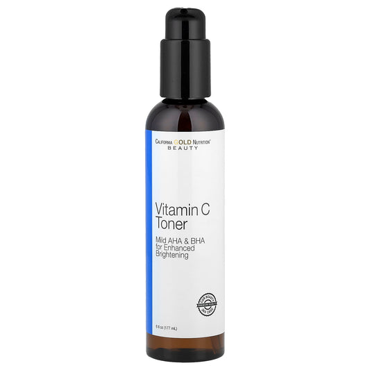 California Gold Nutrition, Vitamin C Toner, Enhanced Brightening Toner, 6 fl oz (177 ml)