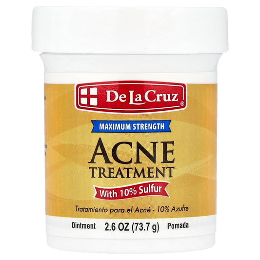 De La Cruz, Acne Treatment Ointment with 10% Sulfur, 2.6 oz (73.7 g)