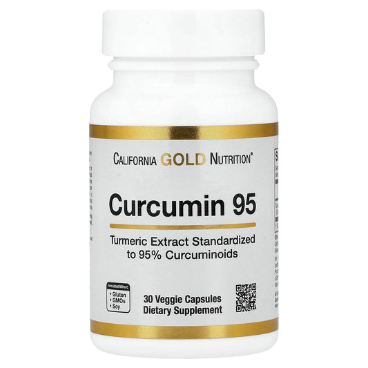 California Gold Nutrition, Curcumin 95, 30 Veggie Capsules (500 mg per Capsule)