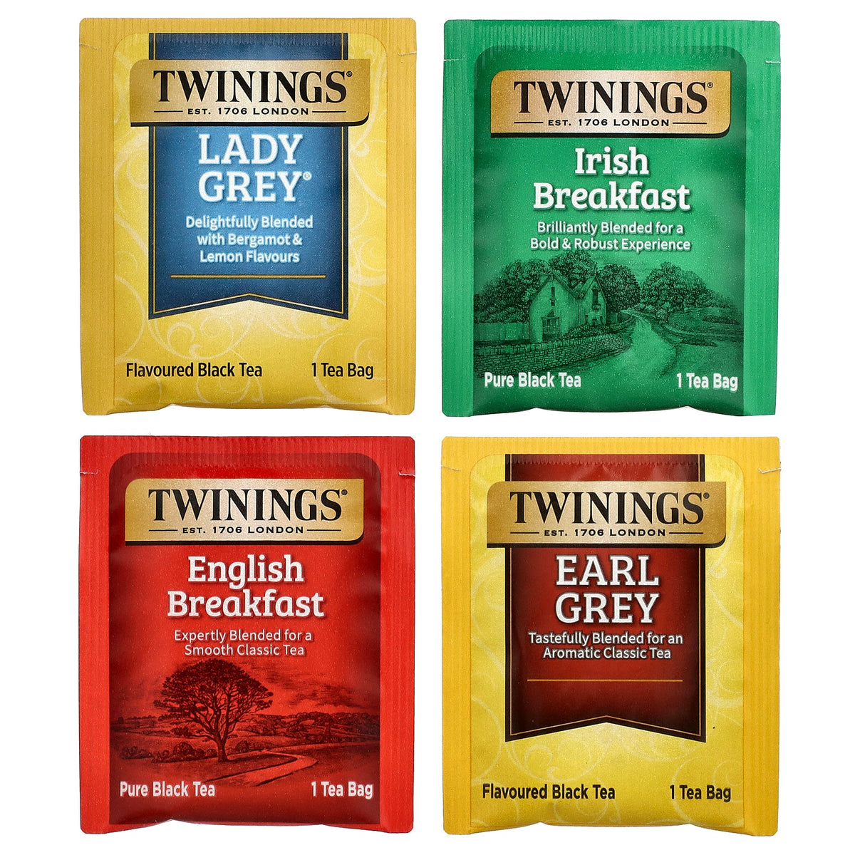 Twinings, Black Tea Variety Pack, 20 Tea Bags, 1.41 oz (40 g)