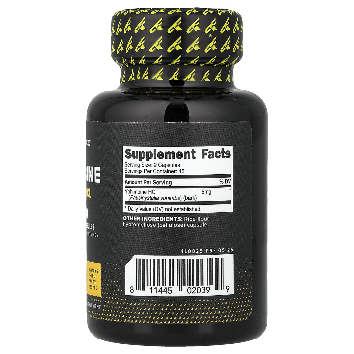 Primaforce, Yohimbine HCL, 90 Capsules (2.5 mg per Capsule)