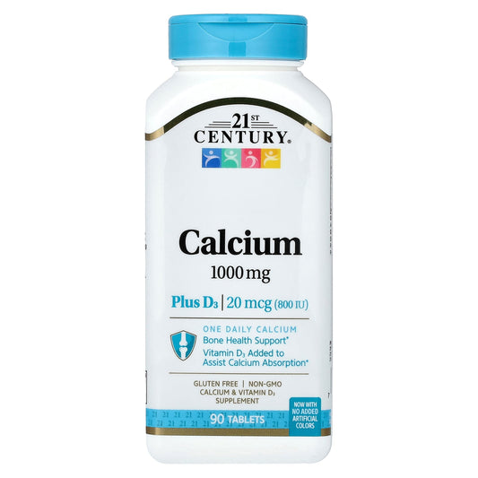 21st Century, Calcium Plus D3, 90 Tablets