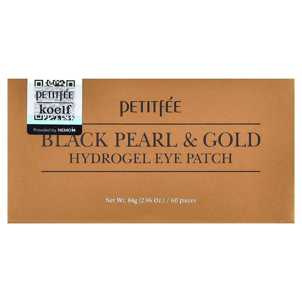 Petitfee, Black Pearl & Gold Hydrogel Eye Patch, 60 Pieces, 2.96 oz (84 g)
