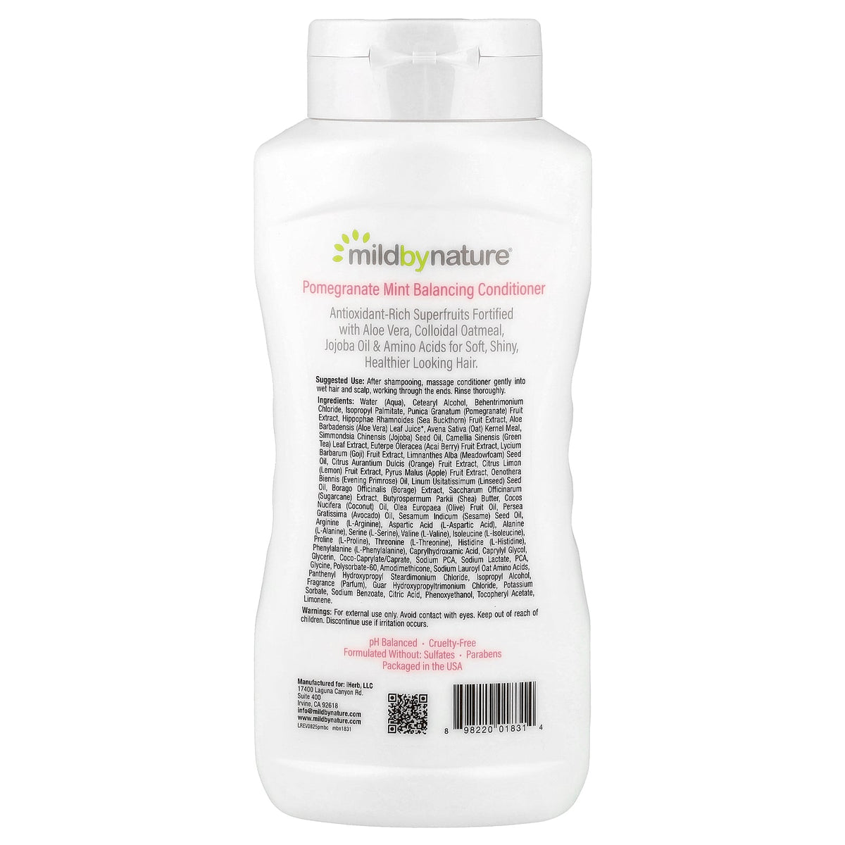Mild By Nature, Pomegranate Mint Balancing Conditioner, 16 fl oz (473 ml)