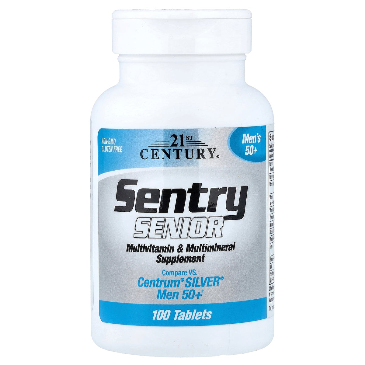 21st Century, Sentry Senior, Men's 50+, Multivitamin & Multimineral Supplement, 100 Tablets