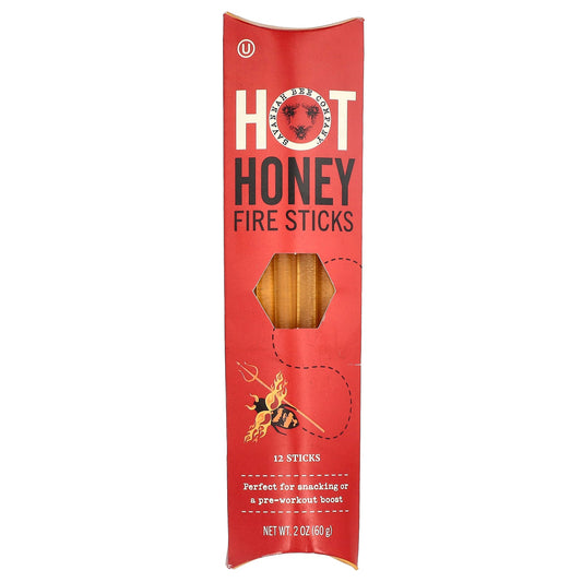 Savannah Bee Company Inc, Hot Honey Fire Sticks, 12 Sticks