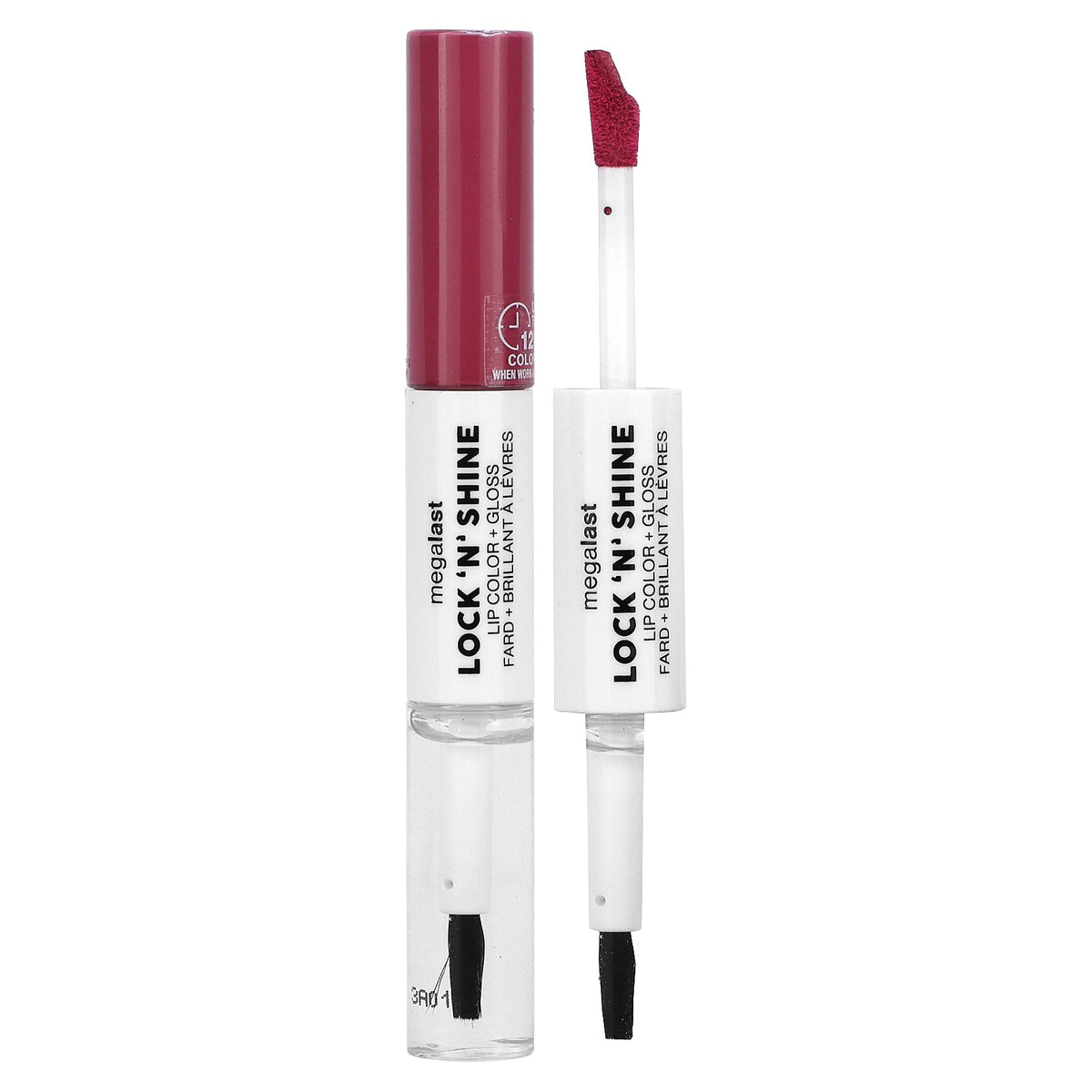 wet n wild, MegaLast, Lock 'N' Shine, Lip Color + Gloss, 1115493 LA Pink, 0.26 fl oz (8 ml)