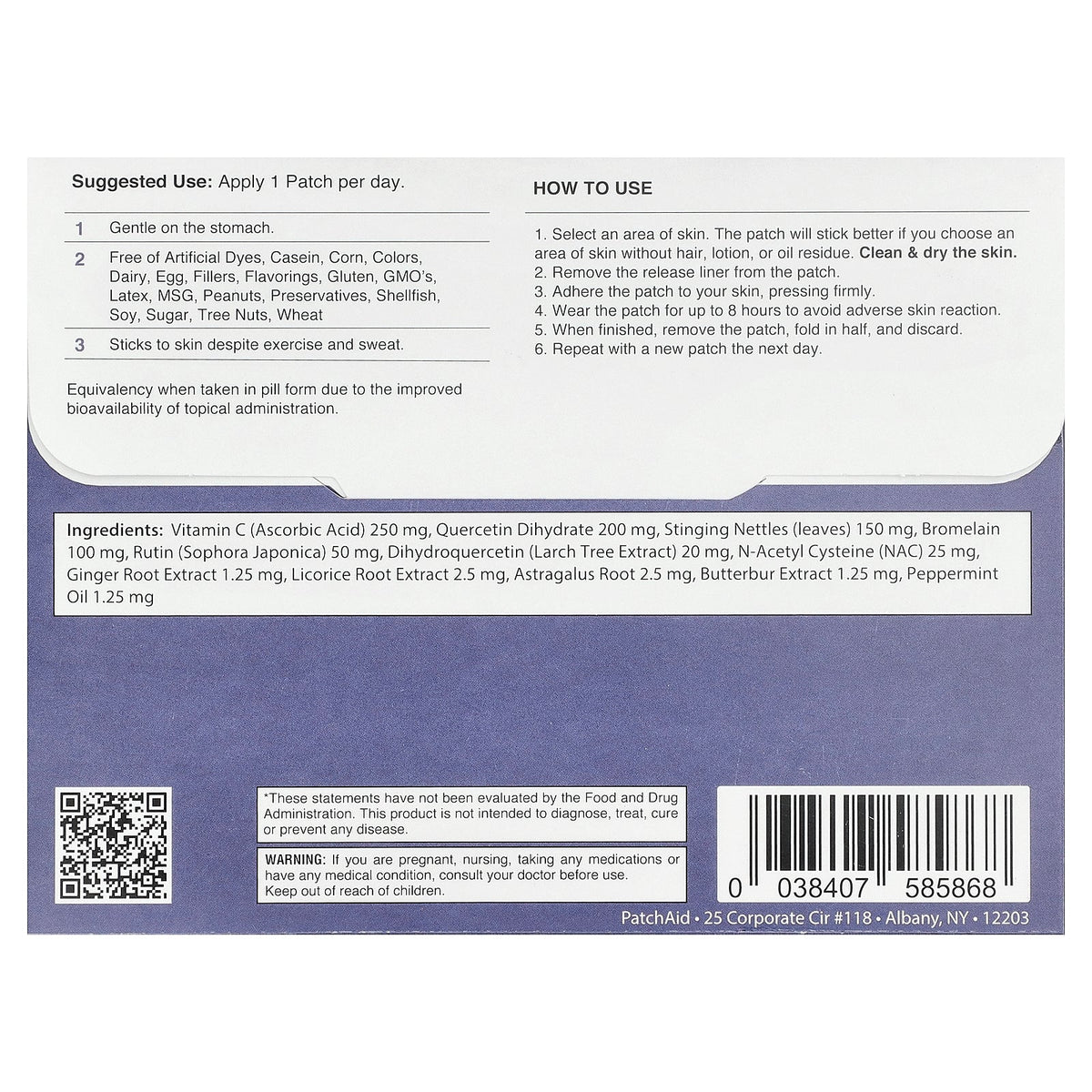 PatchAid, Kids Allergy Relief Patch, 30 Patches