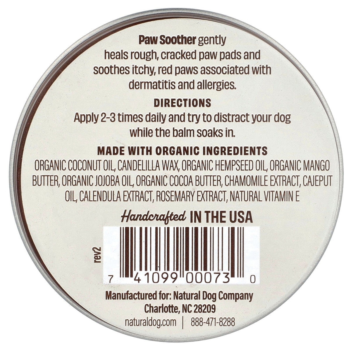 Natural Dog Company, Paw Soother, 2 oz (59 ml)
