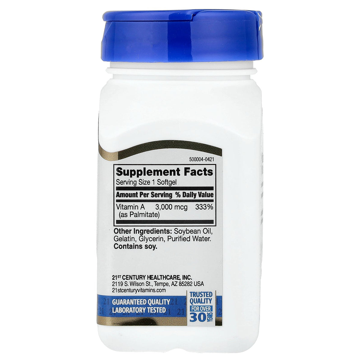21st Century, Vitamin A, 3,000 mcg (10,000 IU), 110 Softgels