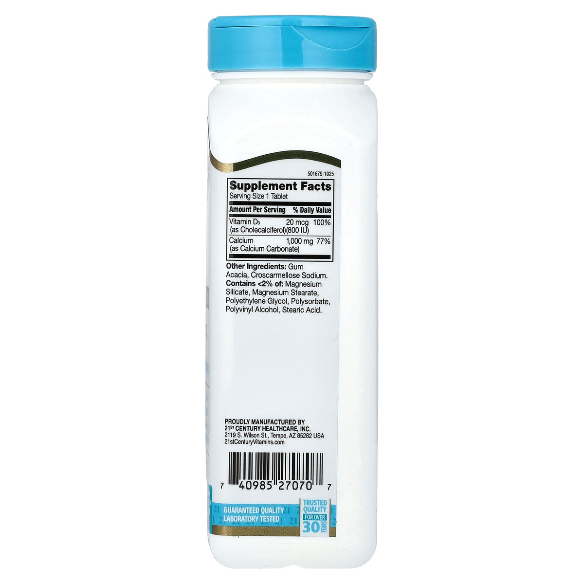 21st Century, Calcium Plus D3, 90 Tablets
