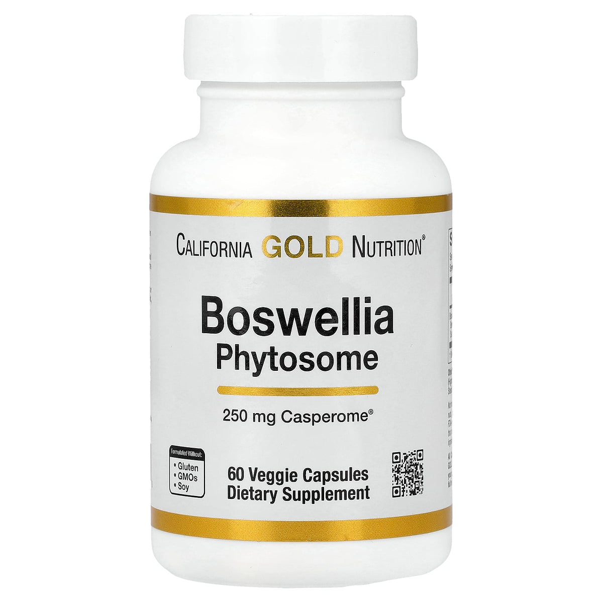 California Gold Nutrition, Boswellia Serrata Phytosome with Sunflower Lecithin, 250 mg, 60 Veggie Capsules