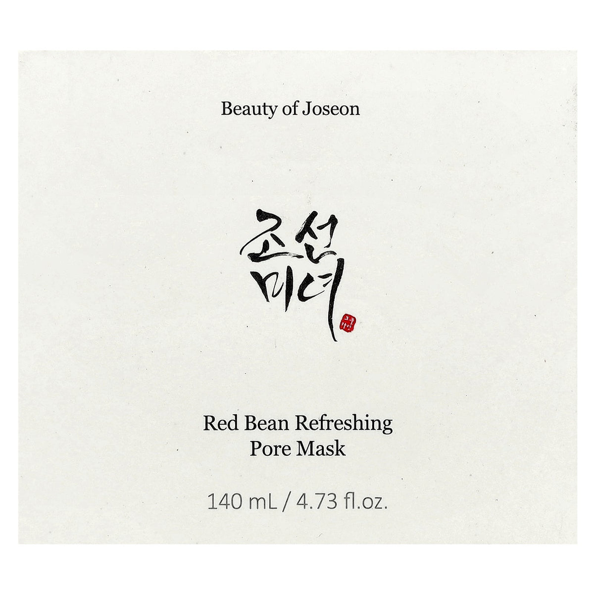 Beauty of Joseon, Red Bean Refreshing Pore Beauty Mask, 4.73 fl  oz (140 ml)