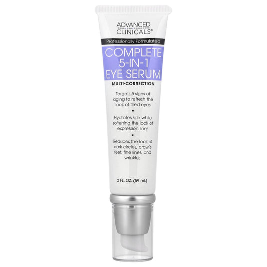 Advanced Clinicals, Complete 5-In-1 Eye Serum, 2 fl oz (59 ml)
