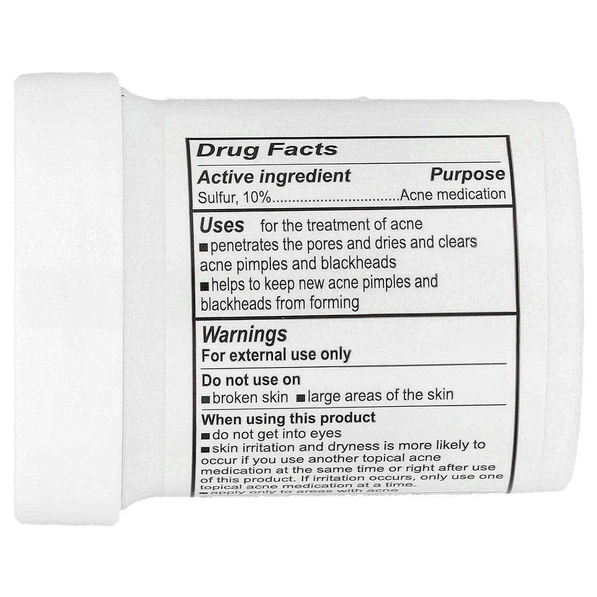 De La Cruz, Acne Treatment Ointment with 10% Sulfur, 2.6 oz (73.7 g)