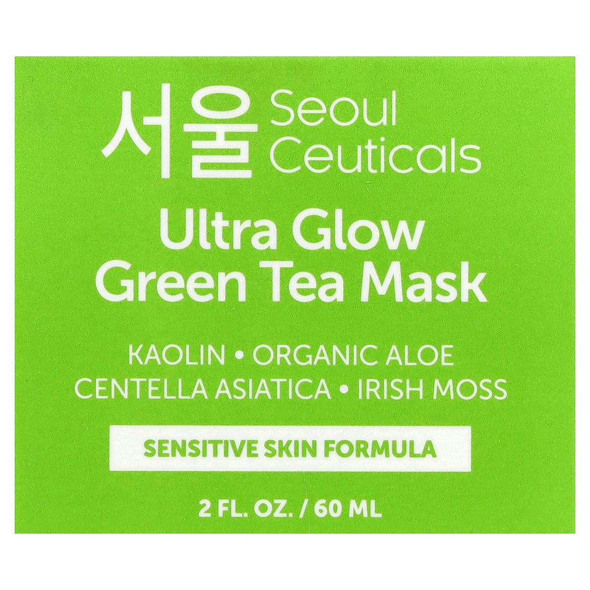 SeoulCeuticals, Ultra Glow Green Tea Beauty Mask, 2 fl oz (60 ml)