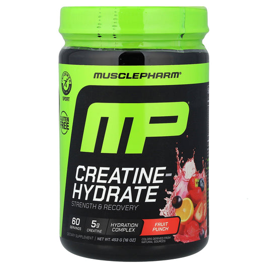 MusclePharm, Creatine-Hydrate, Fruit Punch, 16 oz (453 g)