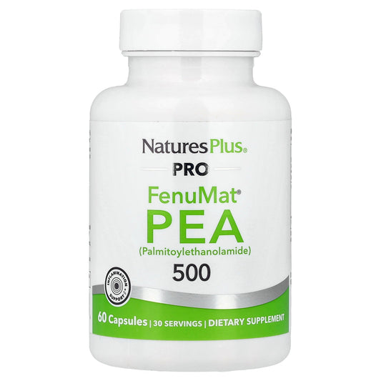 NaturesPlus, Pro FenuMat® PEA, 500 mg, 60 Capsules