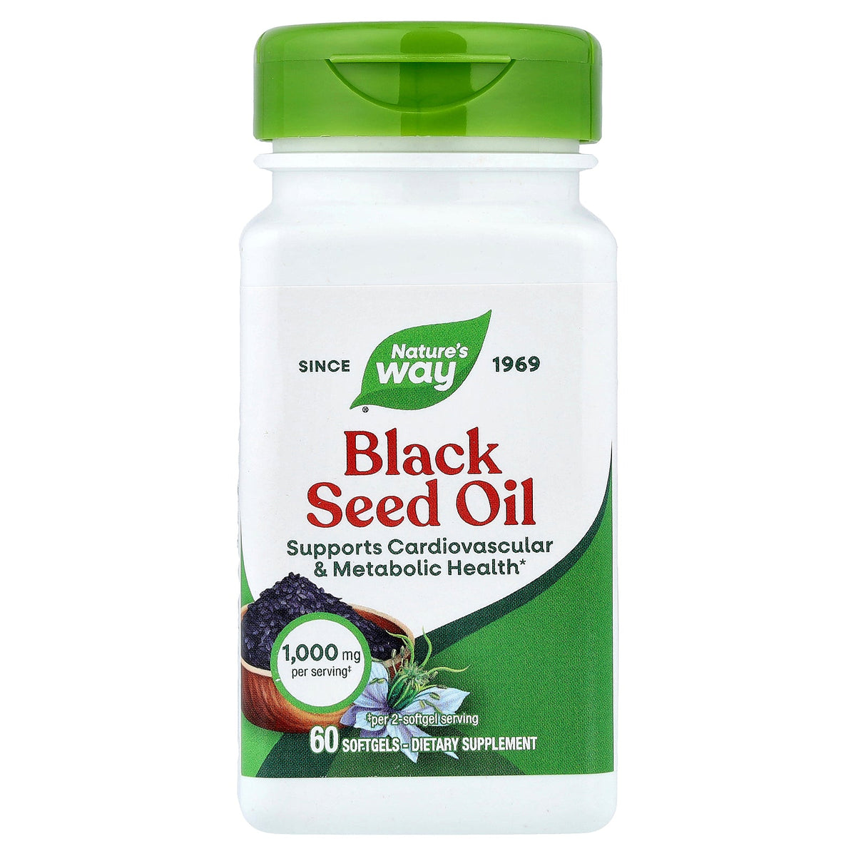 Nature's Way, Black Seed Oil, 60 Softgels (0.5 g per Softgel)