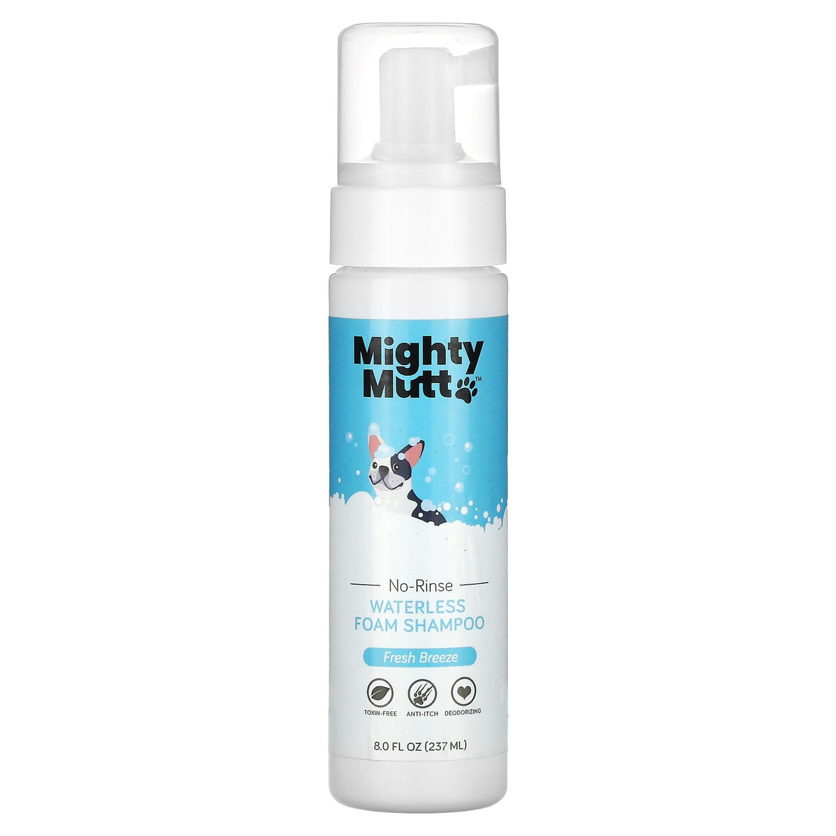 Mighty Mutt, Waterless Foam Shampoo, For Dogs, Fresh Breeze, 8 fl oz (237 ml)