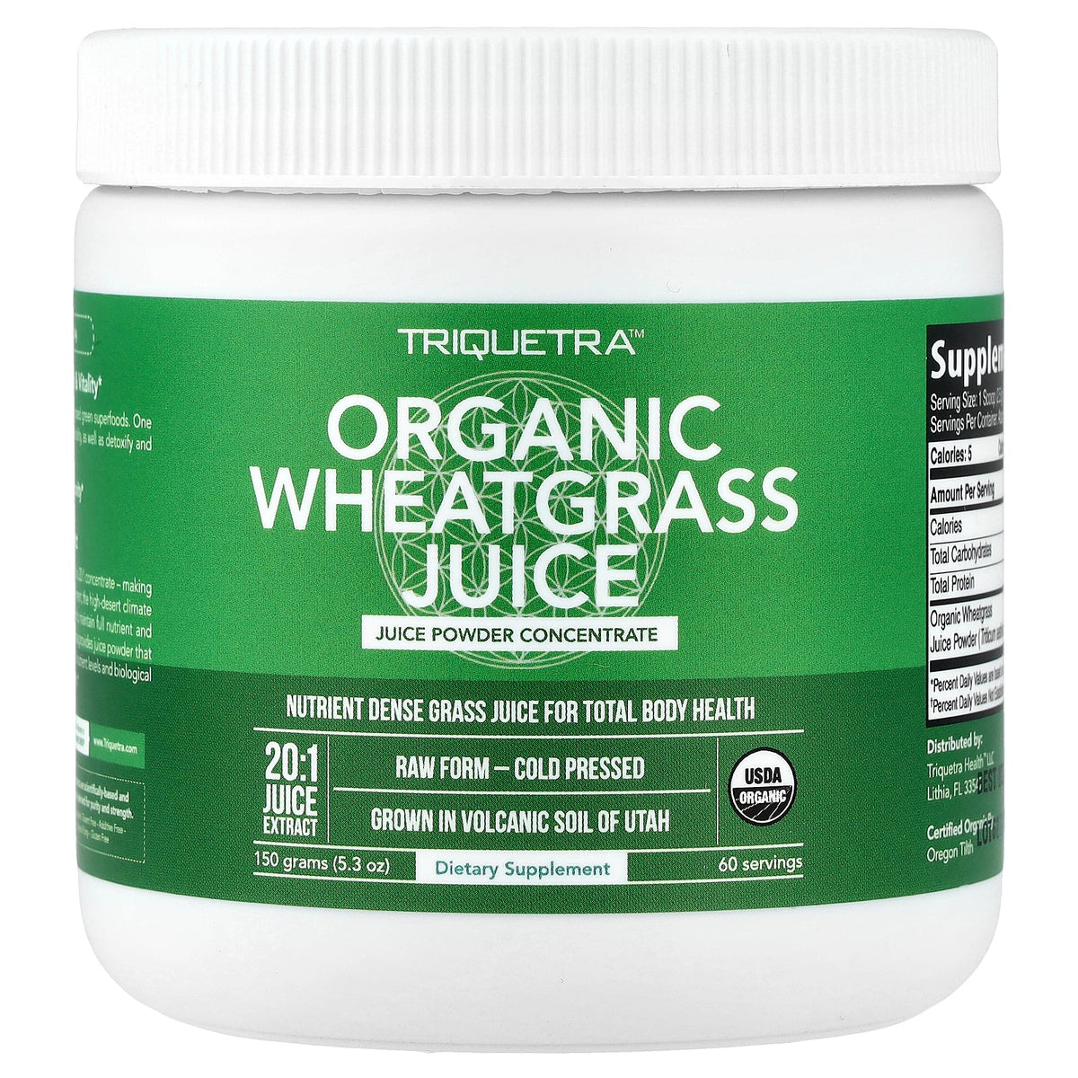 Triquetra, Organic Wheatgrass Juice, 5.3 oz (150 g)