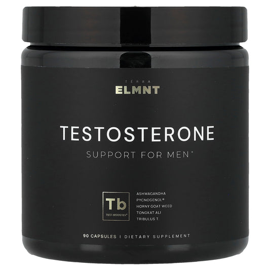 TERRA ELMNT, Testosterone, Support For Men, 90 Capsules