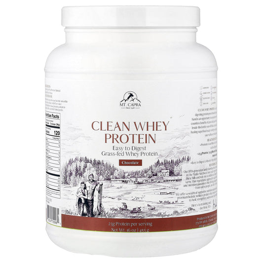 Mt. Capra, Clean Whey Protein, Chocolate, 16 oz (453 g)